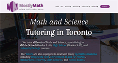 Desktop Screenshot of mostly-math.com